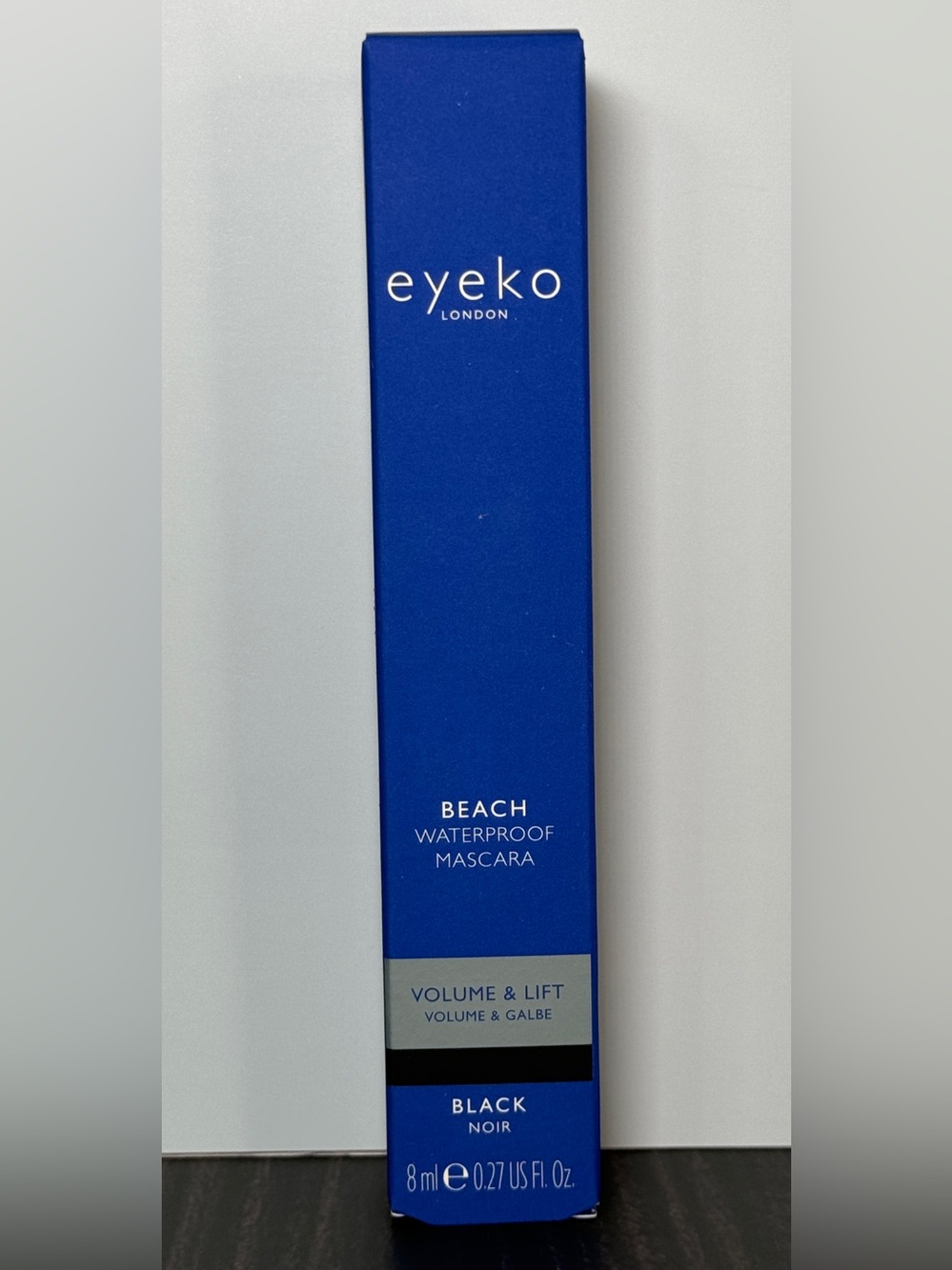 Eyeko London Beach Waterproof Mascara (Black Noir) NIB 8 ml / 0.27 fl oz